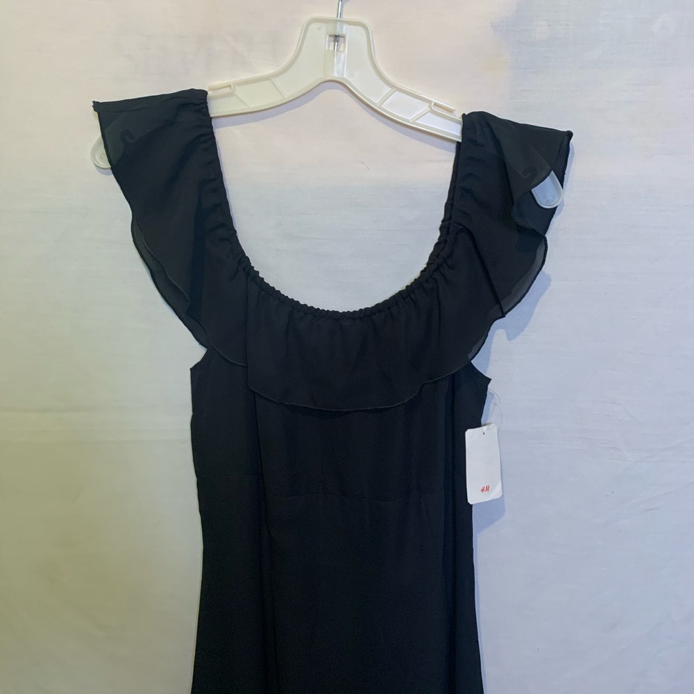 H&M Black maxi dress size 10